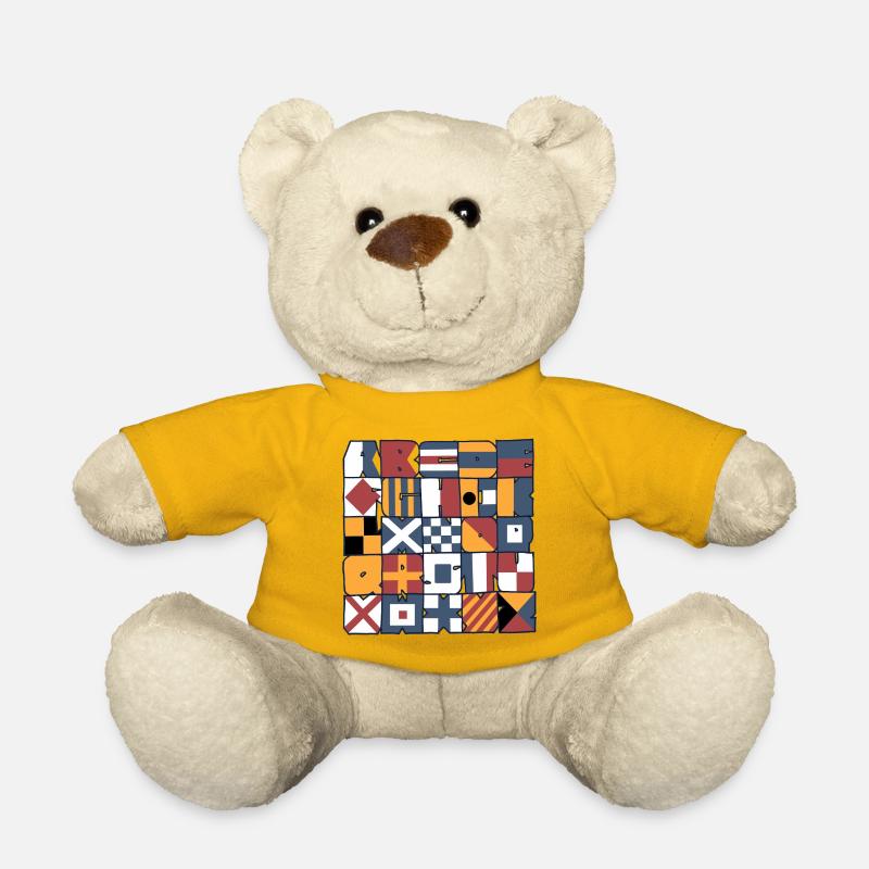 Nautical flags - Teddy Bear - sun yellow