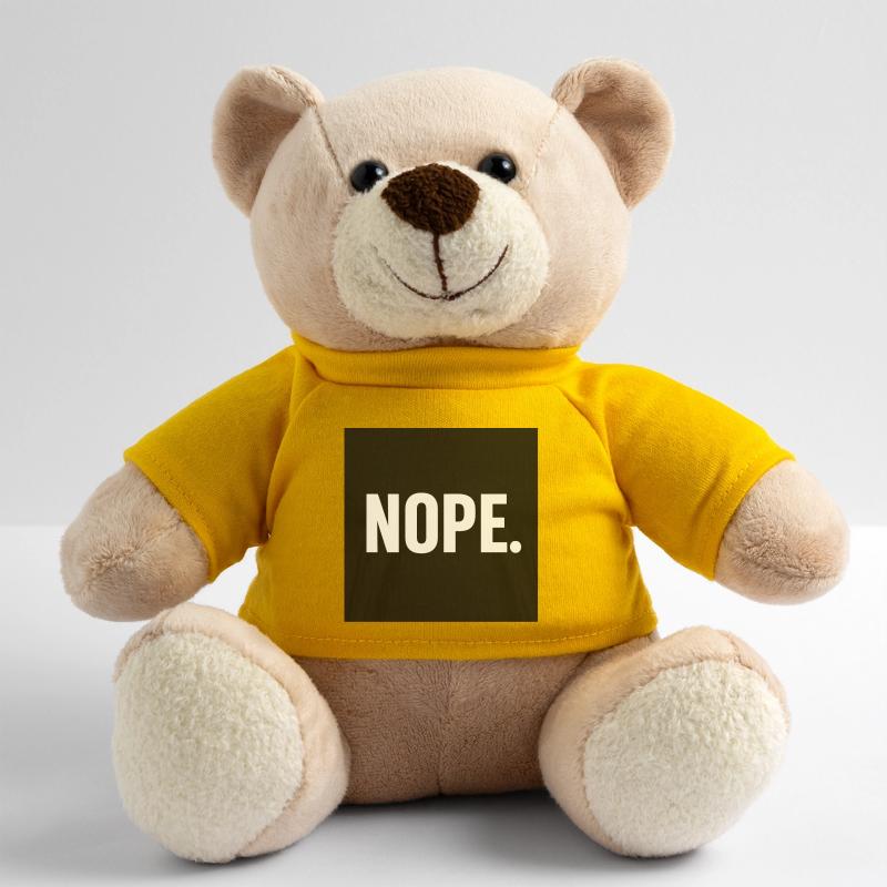 Minimalist NOPE Statement Design Teddy