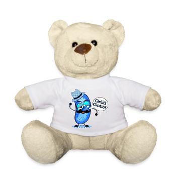 Grüß Gott Lustige Gewürzgurke Bayern - Teddy Bear - sun yellow - Front