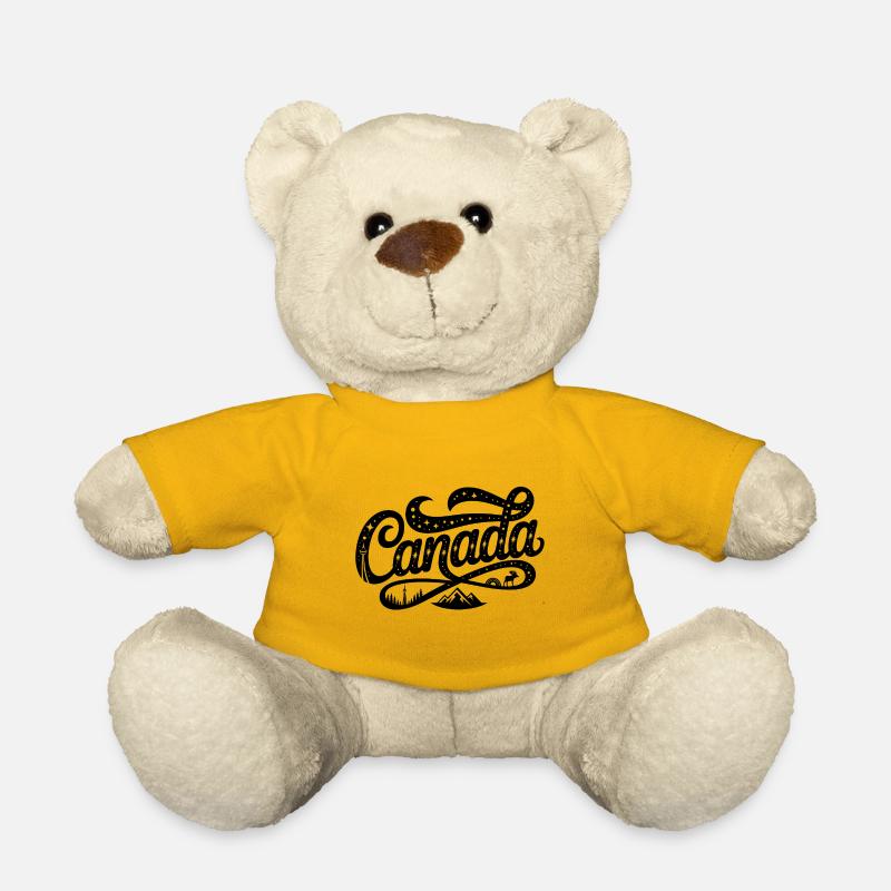 Canada - Souvenir Design - Teddy Bear - sun yellow
