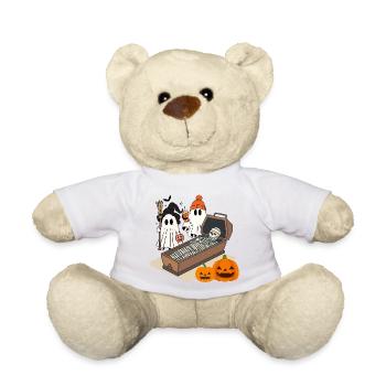 Fantômes d’Halloween effrayants et conception de squelettes - Nounours - jaune soleil - Devant