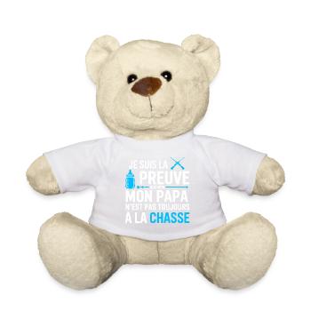 Beweis, dass mein Vater nicht oft jagt T-Shirt - Teddy - Sonnengelb - Vorne