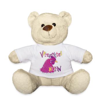 Poulet fou coloré - Nounours - jaune soleil - Devant