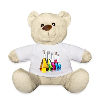 Colorful lab evaluation illustration - Teddy Bear - sun yellow - Front