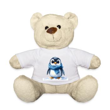 Pingouin mignon avec accessoire d’hiver - Nounours - jaune soleil - Devant