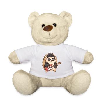 Cooler Igel mit Gitarrenkleid - Teddy - Sonnengelb - Vorne