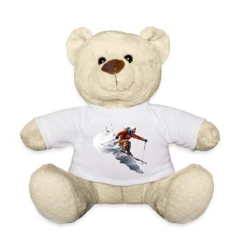 Adrenalinkämpfer Skiläufer im Schnee - Teddy - Sonnengelb - Vorne