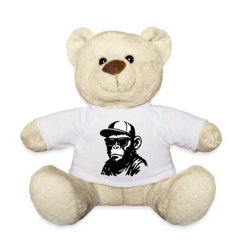 Urban Monkey Graffiti Design - Teddy Bear - sun yellow - Front