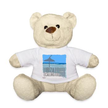 Ibiza Strandkulisse mit Sonnenschirm - Teddy - Sonnengelb - Vorne