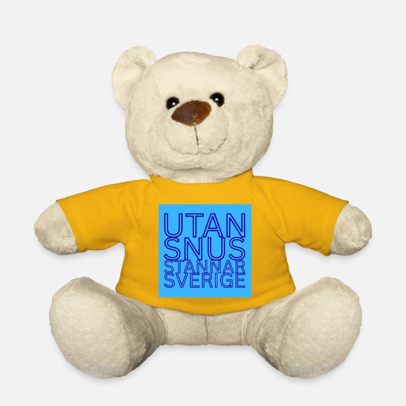 Ohne Snus wird Schweden aufhören - Teddy - Sonnengelb