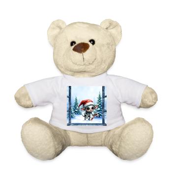 Christmas Elf Hat - Teddy Bear - sun yellow - Front