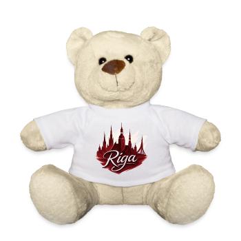 Riga Capitale Lettonie Baltique Cadeau - Nounours - jaune soleil - Devant