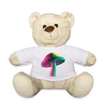 Pilz - Cooles Low-Poly-Logo - Teddy - Sonnengelb - Vorne