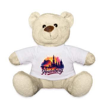 Heidelberg Stadt Silhouette prachtvoll Geschenk - Teddy - Sonnengelb - Vorne