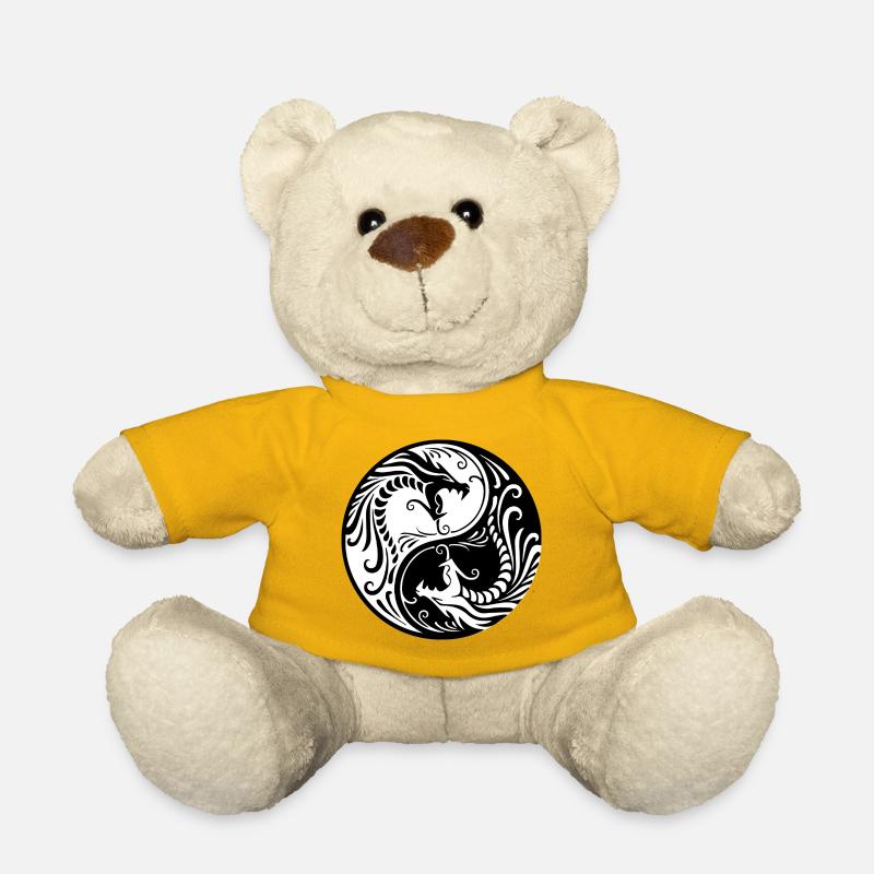 Drache Yin Yang - Teddy - Sonnengelb