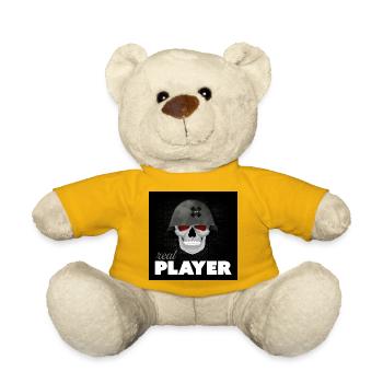 Skull Veteran – Real Player Gaming Helmet Design - Teddy Bear - sun yellow - Front
