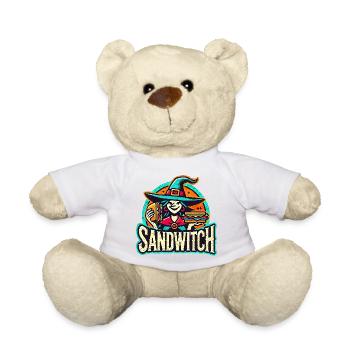 Sandwitch Witch Sandwich Halloween - Teddy Bear - sun yellow - Front
