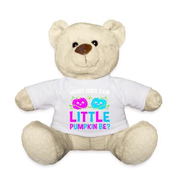 Halloween Gender Reveal - Teddy Bear - sun yellow - Front