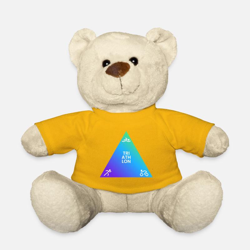 Triathlon Dreieck Gradient Logo - Teddy - Sonnengelb
