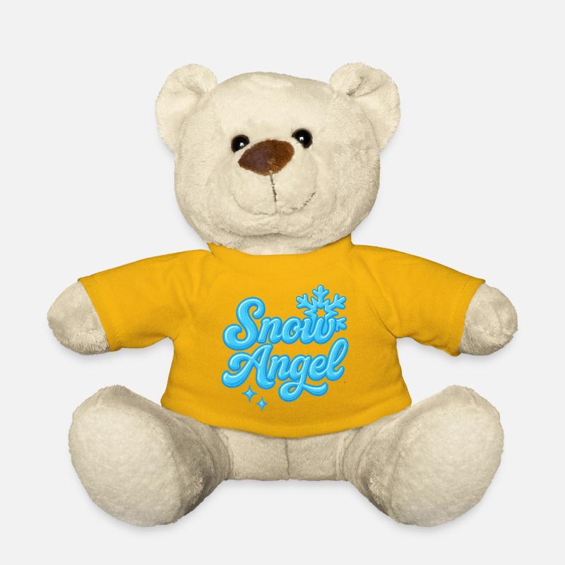 Snow Angle / Y2K Statement Design - Teddy Bear - sun yellow