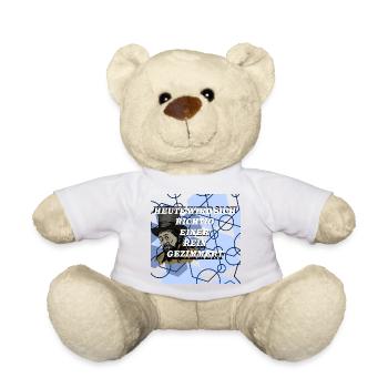 Historical Man in Geometry Pattern - Teddy Bear - sun yellow - Front