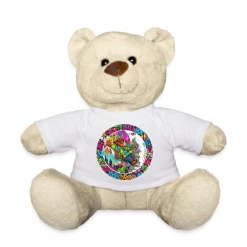 Graffiti Bär am Kletterturm - Teddy - Sonnengelb - Vorne