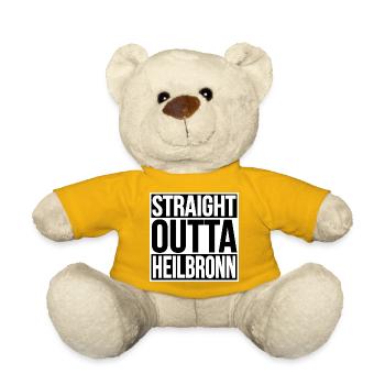 Straight Outta Heilbronn - Teddy Bear - sun yellow - Front