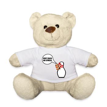 LUSTIGES WEIHNACHTSBOWLING KEEP CALM - Teddy - Sonnengelb - Vorne