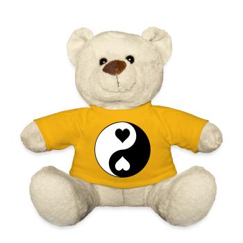 Contraste YinYang du cœur - Nounours - jaune soleil - Devant