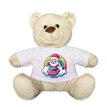 Mouse Santa Claus Christmas - Teddy Bear - sun yellow - Front