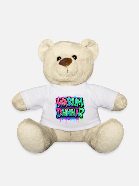 Warum DNNN? Neon Graffiti - Teddy - Sonnengelb