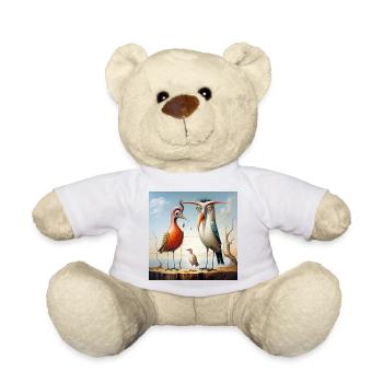 Flying duet on the coastal beach - Teddy Bear - sun yellow - Front