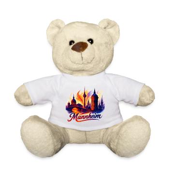 Silhouette de la ville de Mannheim Magnifique cadeau - Nounours - jaune soleil - Devant