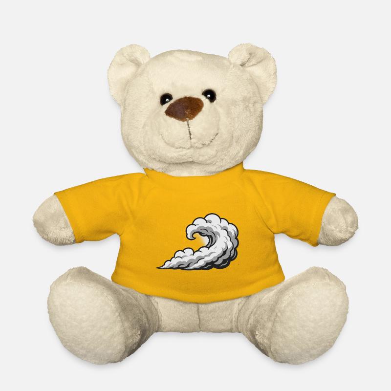 Tourbillon Nuage Cyclone Graphique - Nounours - jaune soleil