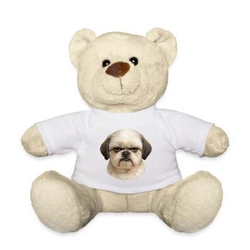 Pug Kopf Portrait Charme |  Shih Tzu - Teddy - Sonnengelb - Vorne