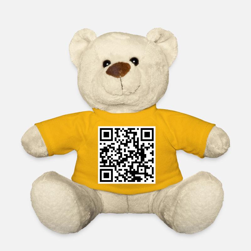 Qr code citation drôle humour  - Nounours - jaune soleil