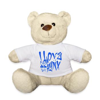 I Love Sphynx Cats Graffiti - Teddy - Sonnengelb - Vorne