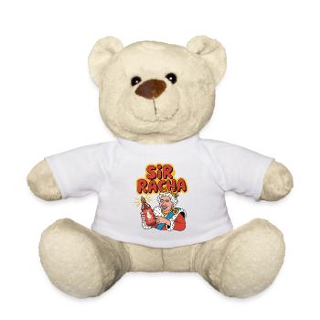 Sir Racha - Funny Hot Sauce Medieval Memeshirt - Teddy Bear - sun yellow - Front