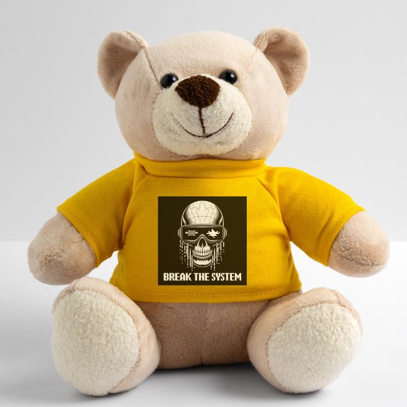 Cyberpunk Schädel zerstört das System Teddy