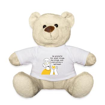 Be Grateful for Small Things, Big Things - Teddy Bear - sun yellow - Front
