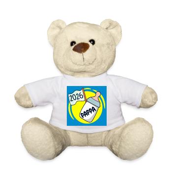 Dad 2026 Family - Teddy Bear - sun yellow - Front