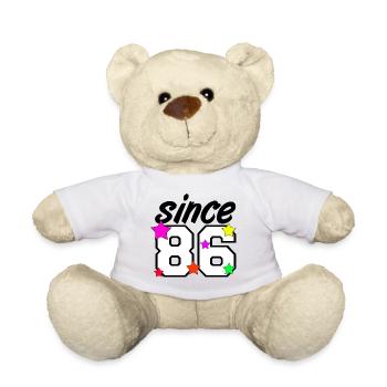 Since 86 , 1986 , 40.Geburtstag - Teddy - Sonnengelb - Vorne