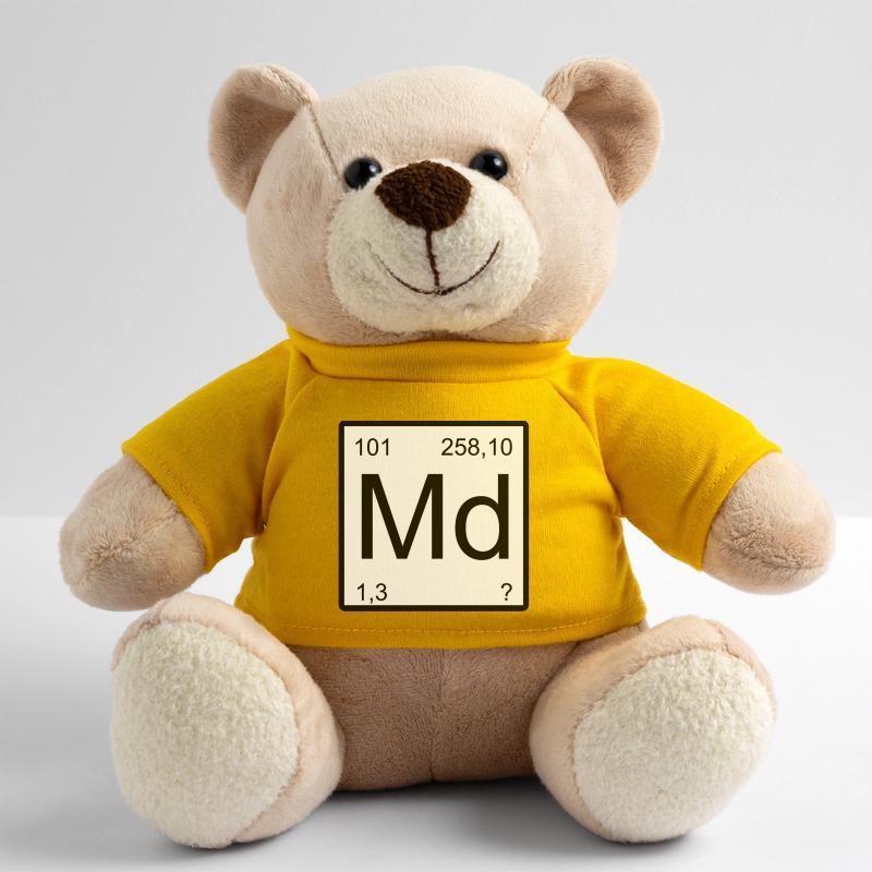 Md Mendelevium Element Monogram Teddy