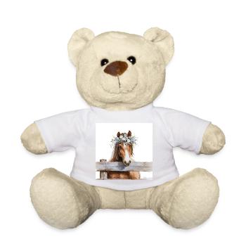 Blütengekrontes Pferd - Teddy - Sonnengelb - Vorne