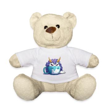 Grummel-Monster im Kaffeebecher - Teddy - Sonnengelb - Vorne