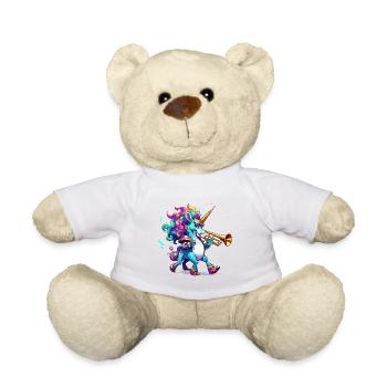 Sort de couleur de la trompette licorne - Nounours - jaune soleil - Devant