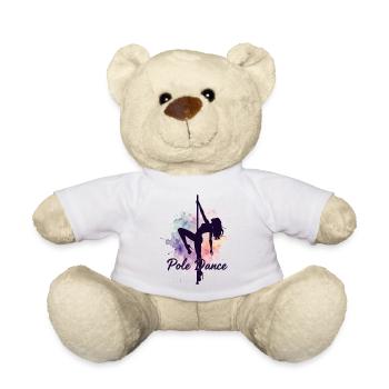 Pole Dance Pole Dancers Watercolor Strong Gift - Teddy Bear - sun yellow - Front