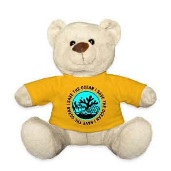 Save the Ocean - Teddy Bear - sun yellow - Front