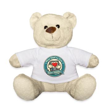 Gamer Valentine Vintage-Abzeichen - Teddy - Sonnengelb - Vorne