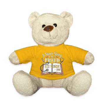ICU Nurse A Short Story I Am A Registered Nurse - Teddy Bear - sun yellow - Front
